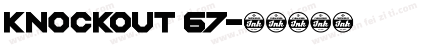 KNOCKOUT 67字体转换